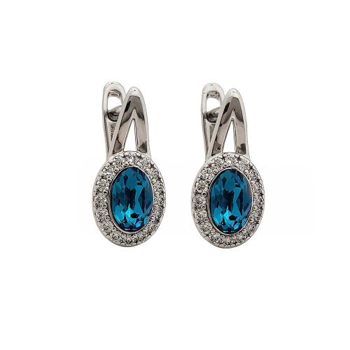 Серьги с кристаллами Swarovski