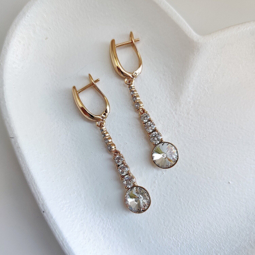 Серьги с кристаллами Swarovski