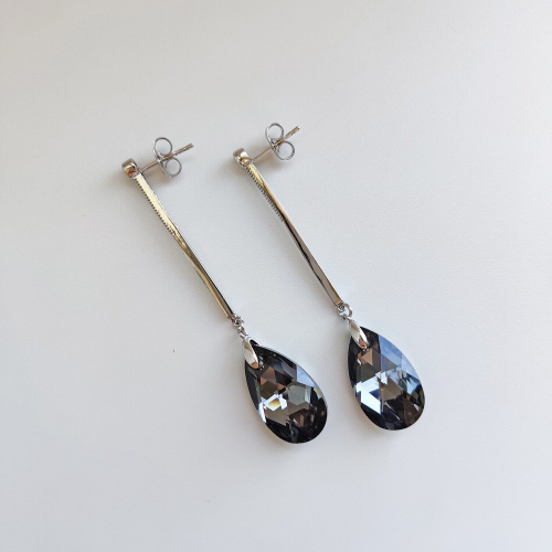 Серьги с кристаллами Swarovski
