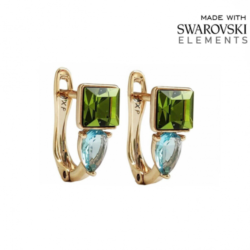 Серьги с кристаллами Swarovski