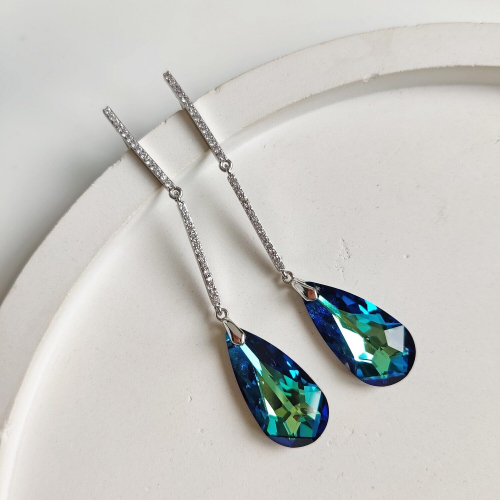 Серьги с кристаллами Swarovski