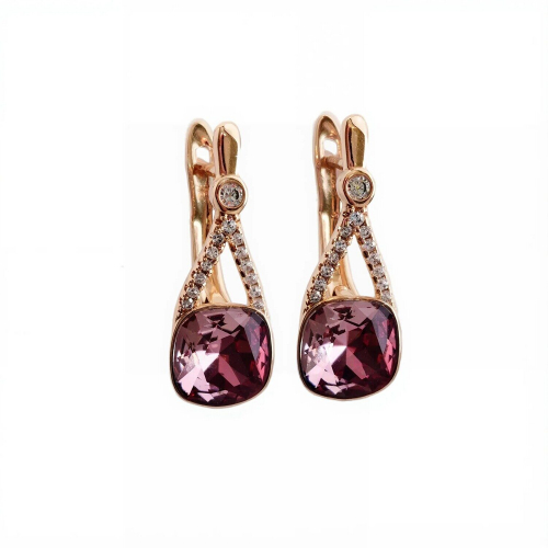 Серьги с кристаллами Swarovski