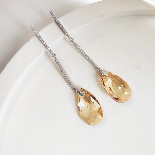 Серьги с кристаллами Swarovski