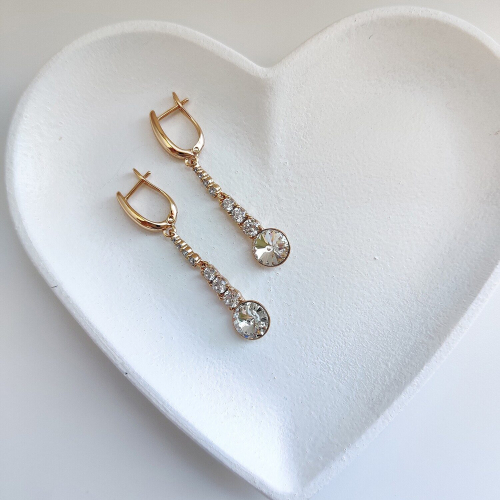 Серьги с кристаллами Swarovski