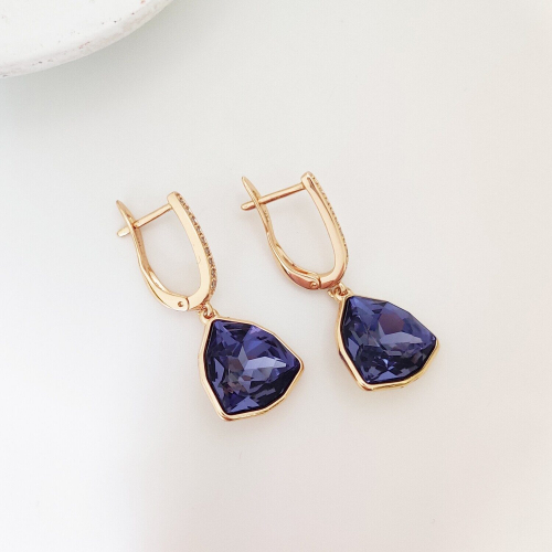Серьги с кристаллами Swarovski