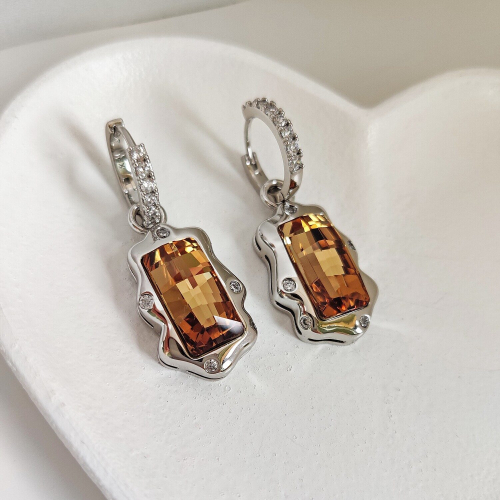 Серьги с кристаллами Swarovski