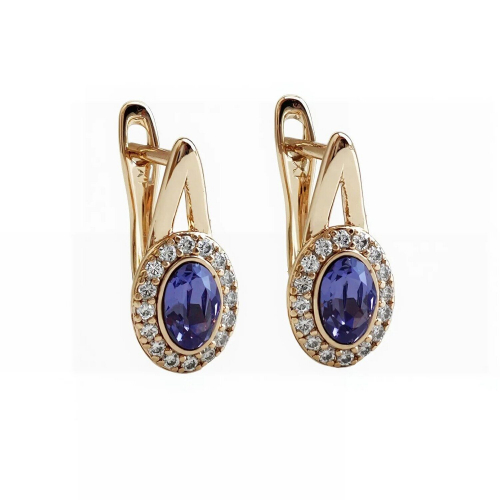 Серьги с кристаллами Swarovski