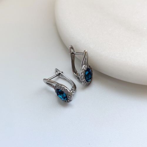 Серьги с кристаллами Swarovski