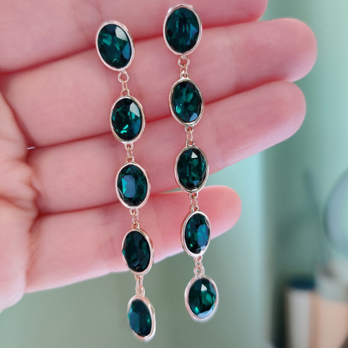 Серьги с кристаллами Swarovski