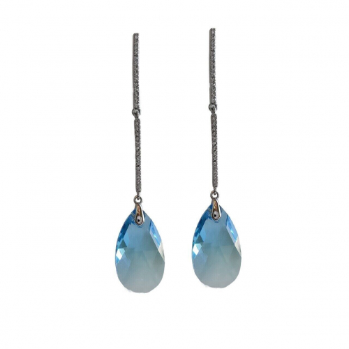 Серьги с кристаллами Swarovski