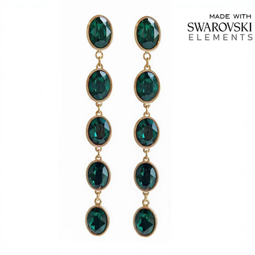 Серьги с кристаллами Swarovski