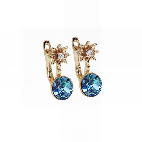 Серьги с кристаллами Swarovski