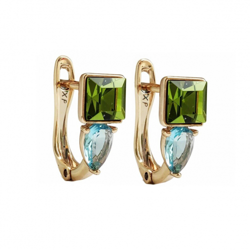 Серьги с кристаллами Swarovski
