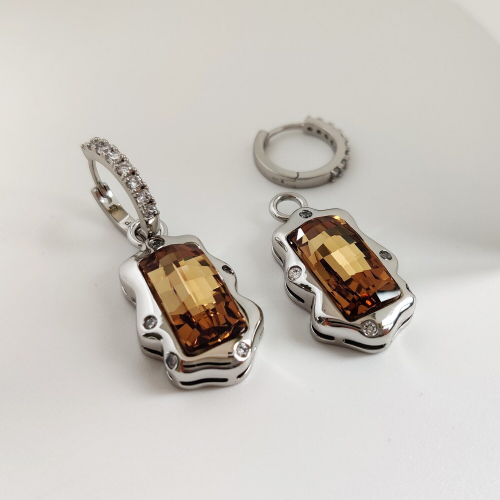 Серьги с кристаллами Swarovski