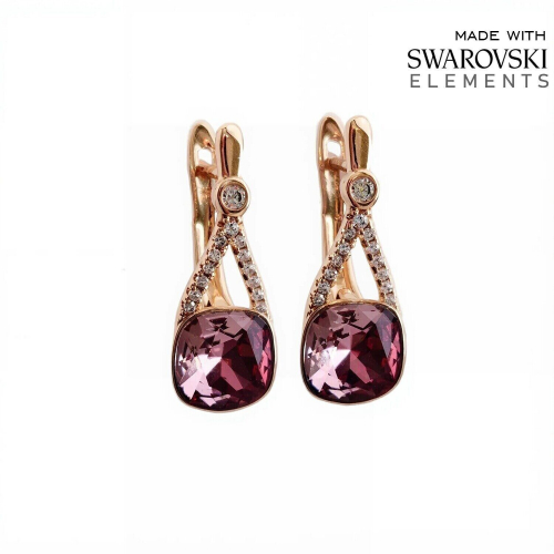 Серьги с кристаллами Swarovski