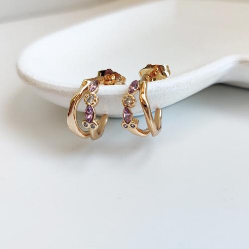 Серьги с кристаллами Swarovski