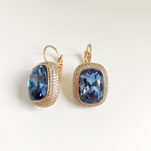 Серьги с кристаллами Swarovski
