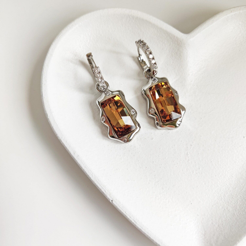 Серьги с кристаллами Swarovski
