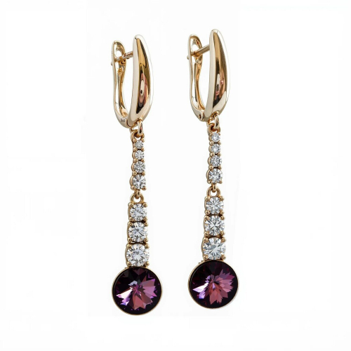 Серьги с кристаллами Swarovski