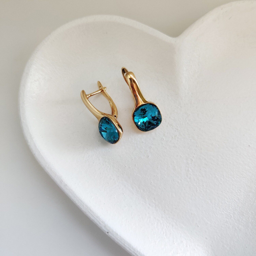 Серьги с кристаллами Swarovski