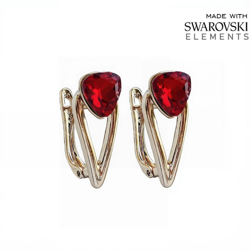 Серьги с кристаллами Swarovski