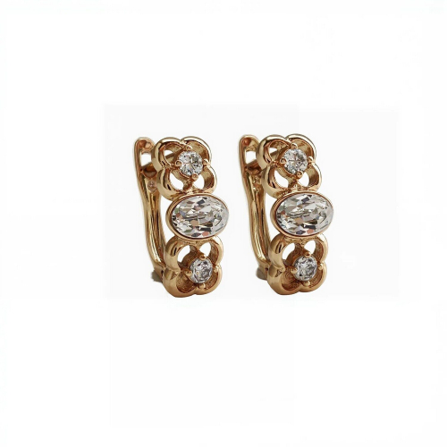 Серьги с кристаллами Swarovski