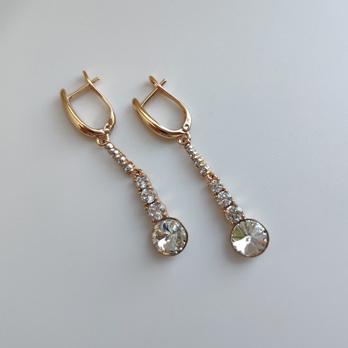 Серьги с кристаллами Swarovski