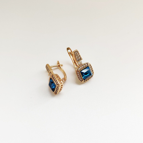 Серьги с кристаллами Swarovski