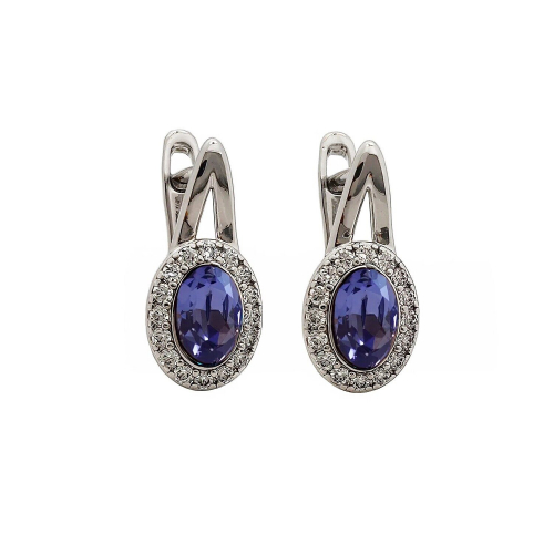Серьги с кристаллами Swarovski