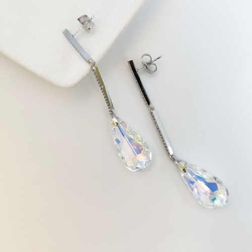 Серьги с кристаллами Swarovski