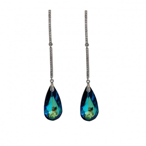 Серьги с кристаллами Swarovski