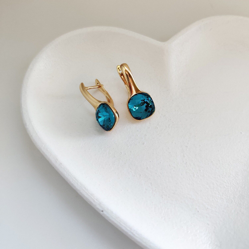 Серьги с кристаллами Swarovski