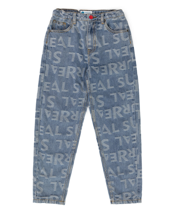 1840 р. 2300 р. Джинсы mom fit из с принтом для девочки Button Blue