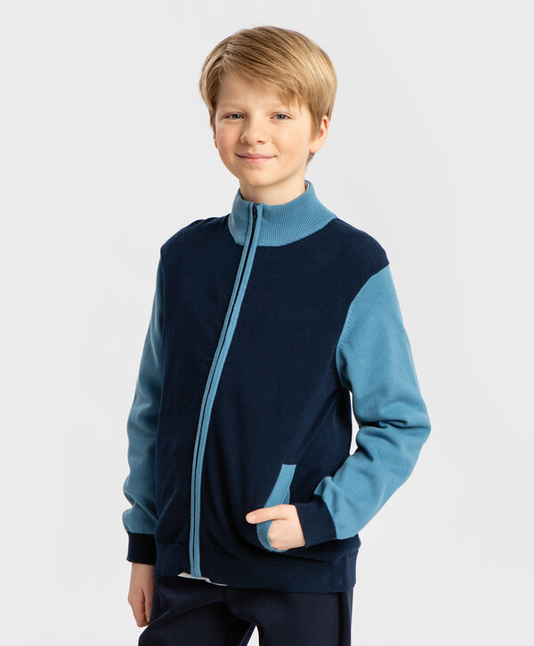 Кардиган на молнии мультицвет Button Blue