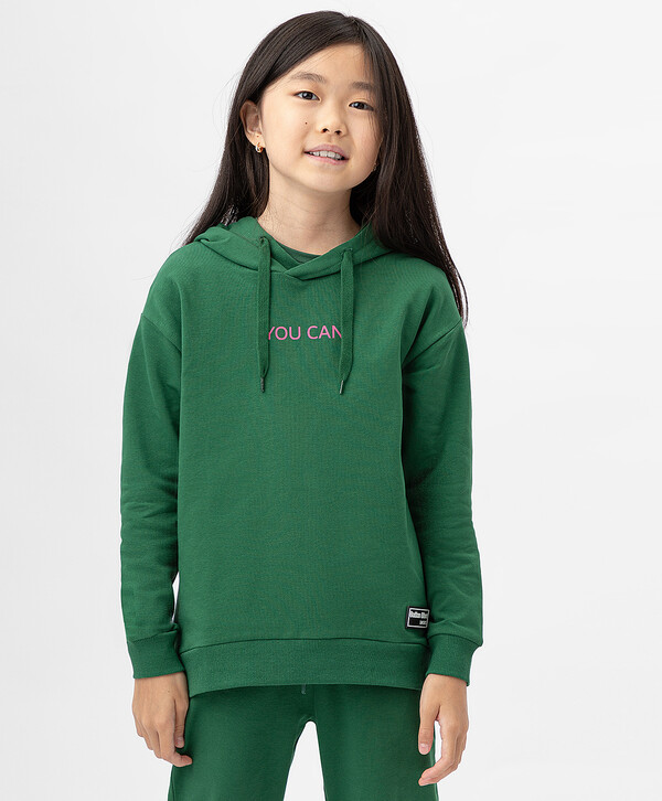 600 р. 1200 р. Худи с манжетами зеленое Button Blue