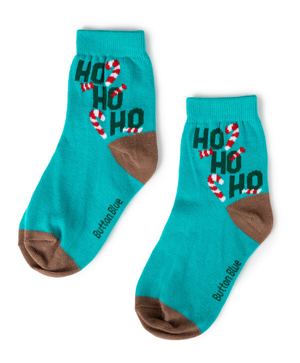 120 р. 150 р. Носки с новогодним декором мятного цвета Button Blue