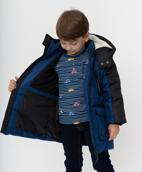 2100 р. 3500 р. Пальто зимнее темно-синее Button Blue