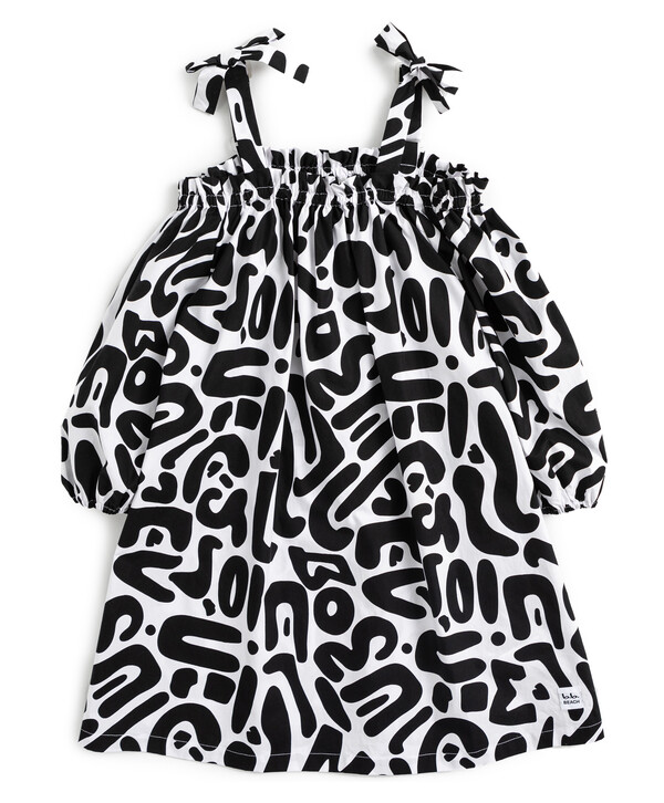 1528 р. 2350 р. Сарафан с принтом чёрно-белый для девочки Button Blue