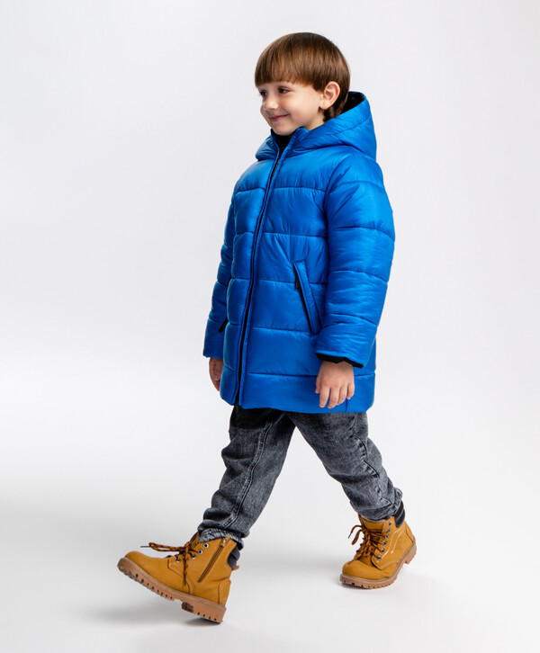 3584 р. 4480 р. Полупальто двустороннее зимнее на молнии Button Blue
