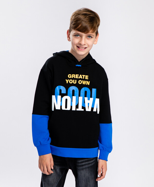 1232 р.  1540 р.  Толстовка с капюшоном мультицвет Button Blue