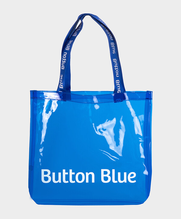 320 р. 400 р. Сумка шоппер синяя Button Blue