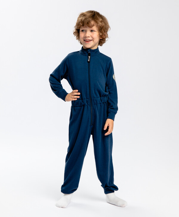 1125 р. 2250 р. Термокомбинезон на молнии синий Button Blue