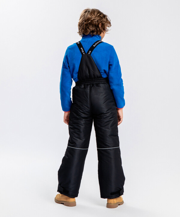 2508 р. 3135 р. Брюки утепленные с подтяжками черные Button Blue