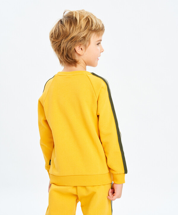 1064 р.  1330 р.  Толстовка с лампасами и принтом Button Blue