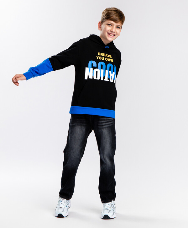 1232 р.  1540 р.  Толстовка с капюшоном мультицвет Button Blue