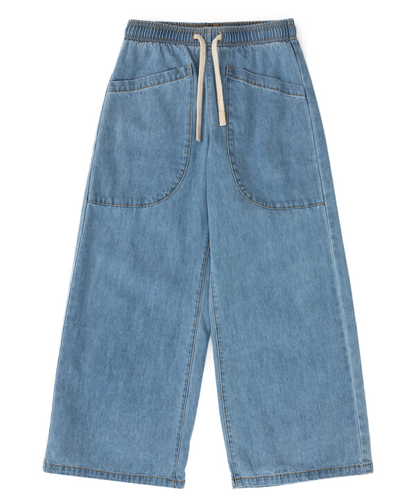 1720 р. 2150 р. Джинсы relaxed fit с карманами голубые для девочки Button Blue