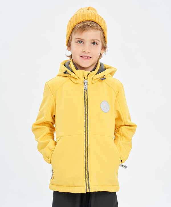 2800 р. 3500 р. Куртка с капюшоном желтая Button Blue