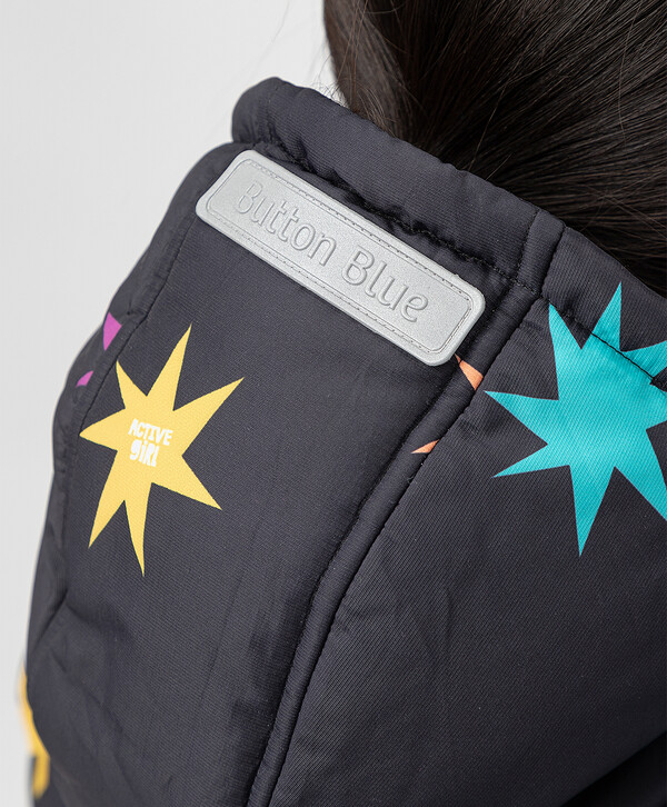 3000 р. 6000 р. Комбинезон зимний с флисовой подкладкой светоотражающими элементами и усилением на коленях черный Button Blue