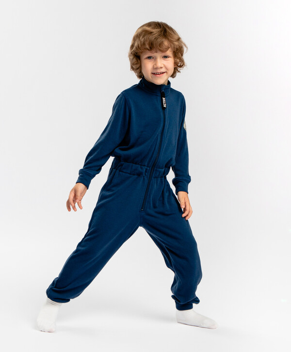 1125 р. 2250 р. Термокомбинезон на молнии синий Button Blue