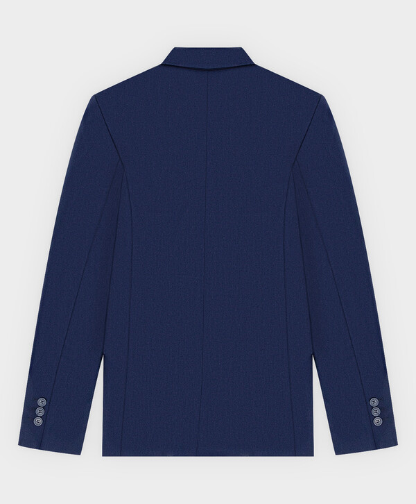 Пиджак двубортный на пуговицах с лацканами синий Button Blue Teens line